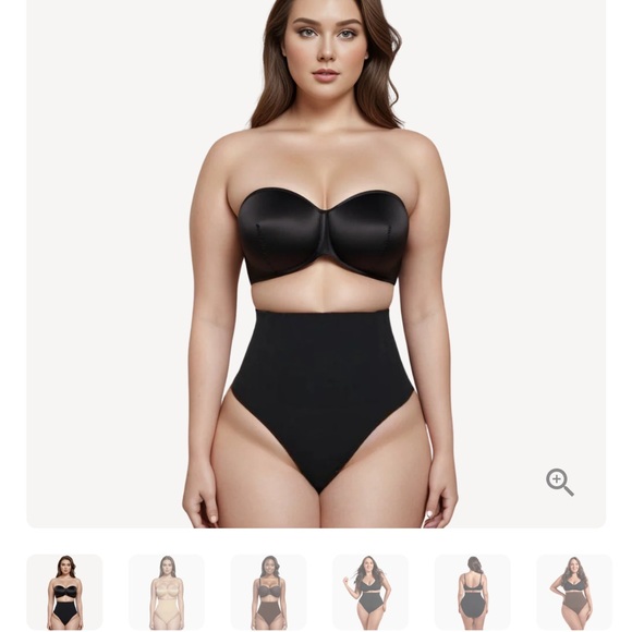 High-Waist Nude Shapewear - Black and Beige - Picture 9 of 9